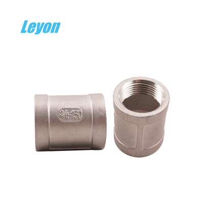 cheap pipe fitting 100mm diameter stainless steel pipe socket ss304 ss316 bsp npt threaded fitting