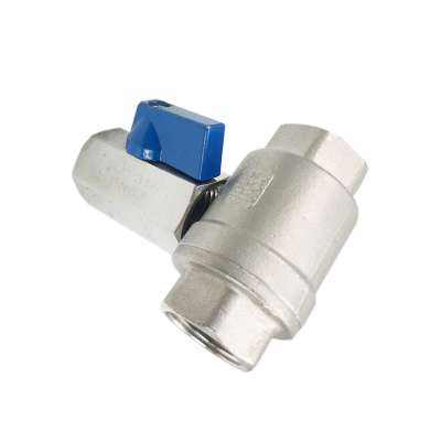 Stainless steel mini ball valve 1/2 stainless steel ktz NPT threaded mini ball valve Vertical check valve